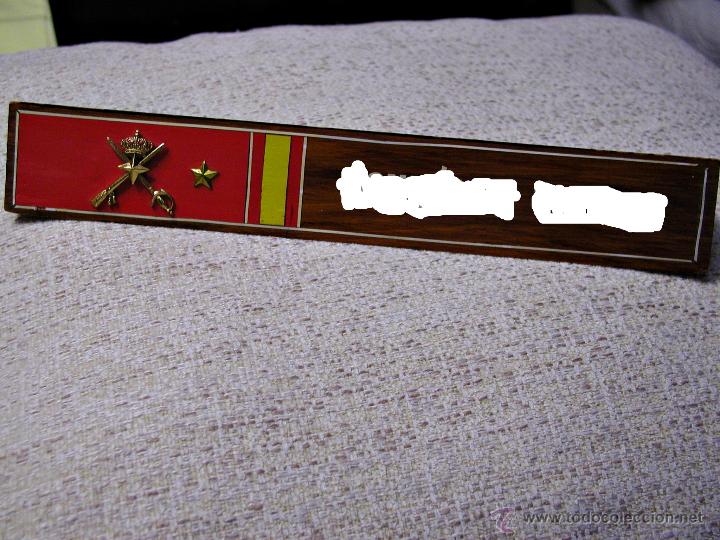 Militaria: R&Oacute;TULO DE SOBREMESA DE GENERAL DEL ESTADO MAYOR DEL EJ&Eacute;RCITO DEL AIRE. ORIGINAL.