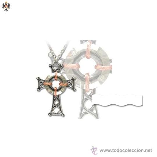 Military Antiques: MEDALLON CRUZ CELTA TEMPLARIA MEDIEVAL + CADENA. 6,5 CMS