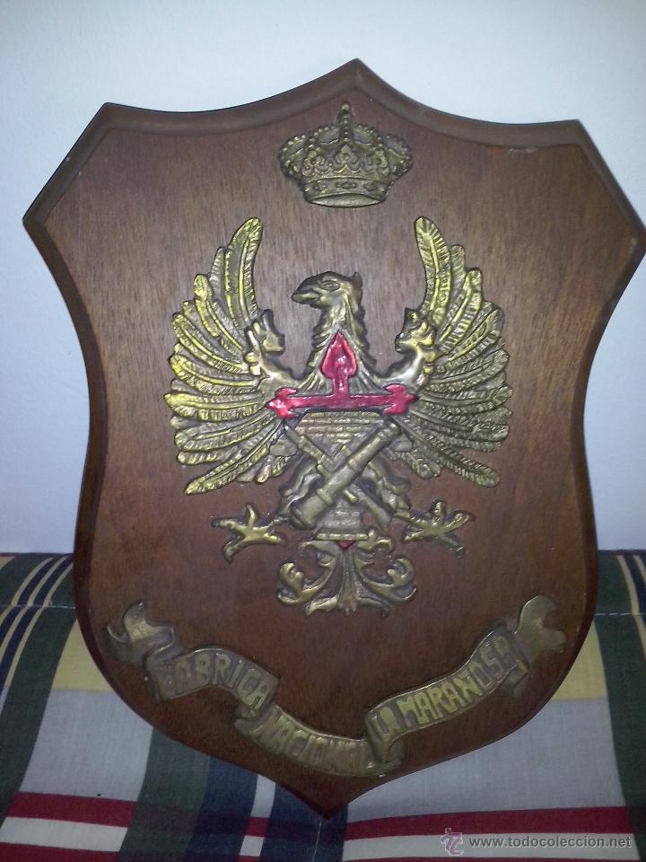 Military Antiques: metopa bronce fabrica nacional la mara&ntilde;osa