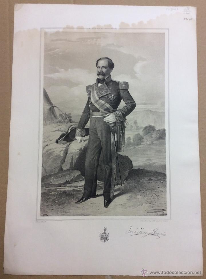 Militaria: ESTADO MAYOR DEL EJERCITO ESPA&Ntilde;OL. JOS&Eacute; JARA GARC&Iacute;A. 45,4 x 32 cm.