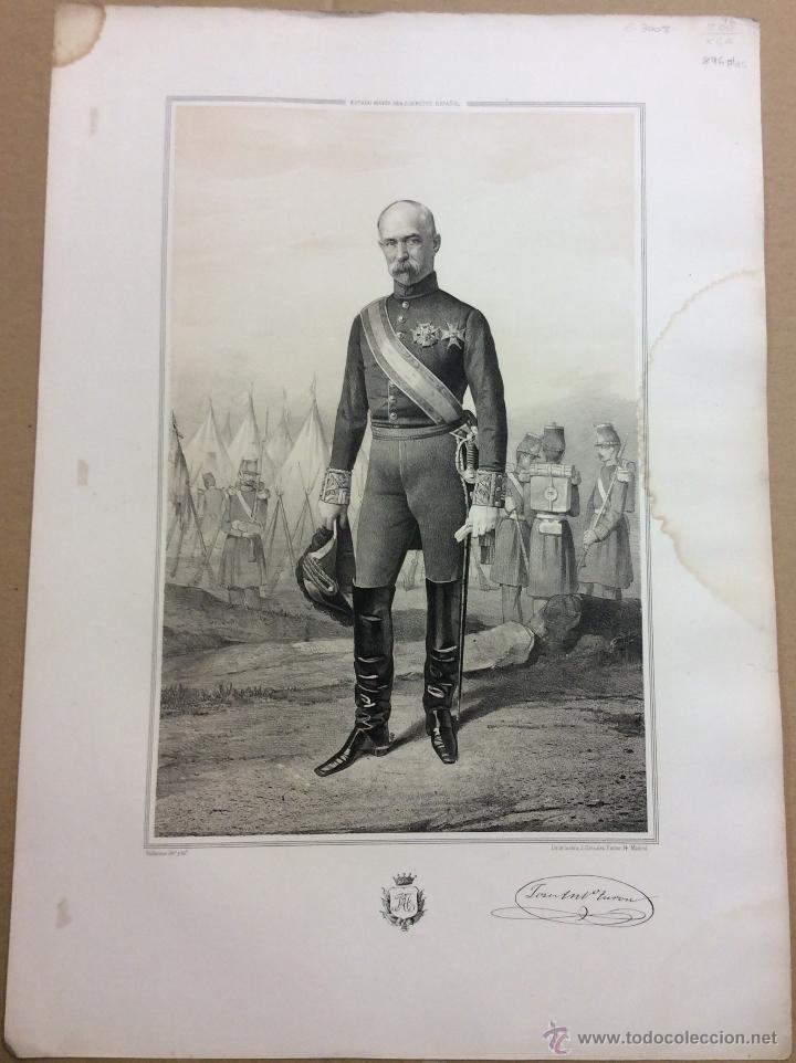 Militaria: ESTADO MAYOR DEL EJERCITO ESPA&Ntilde;OL. JOS&Eacute; ANTONIO ZURON. 45,4 x 32 cm.