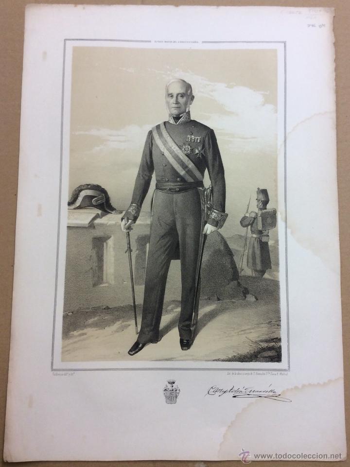 Militaria: ESTADO MAYOR DEL EJERCITO ESPA&Ntilde;OL. JOS&Eacute; GAVARRE. 45,4 x 32 cm.