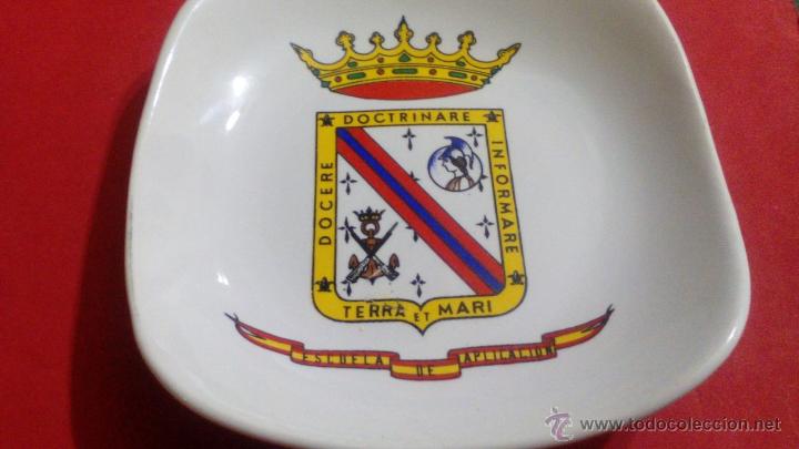 Military Antiques: CENICERO DE CERAMICA MILITAR ESCUELA DE APLICACION