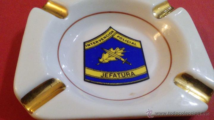 Military Antiques: CENICERO CERAMICA  JEFATURA INTERVENCION POLICIAL