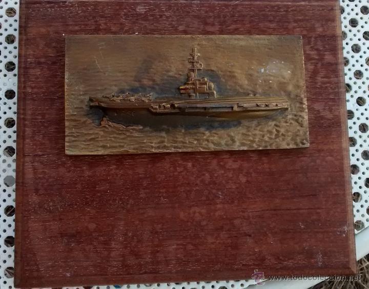 Military Antiques: Metopa de 24 x 20 cm aprox., Portaaviones Clemenceau