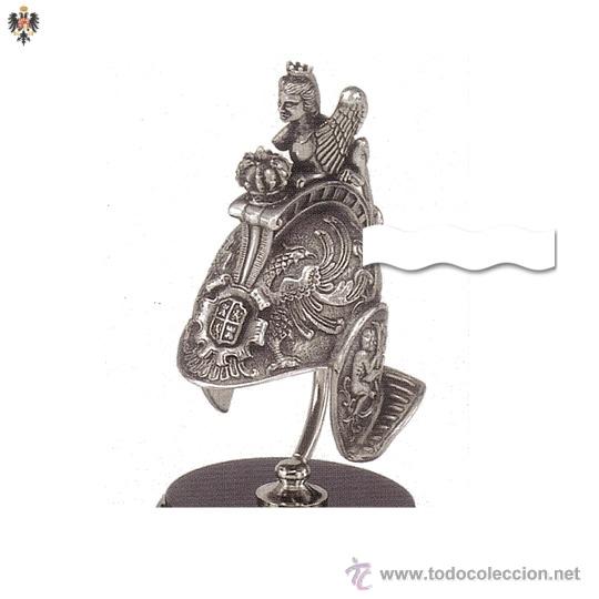 Militaria: MINI CASCO RENACIMIENTO SIGLO XVI + SOPORTE. 12 CMS