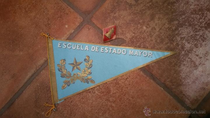 Military Antiques: BANDERIN A&Ntilde;OS 50-60 DE LA ESCUELA DE ESTADO MAYOR DEL EJERCITO