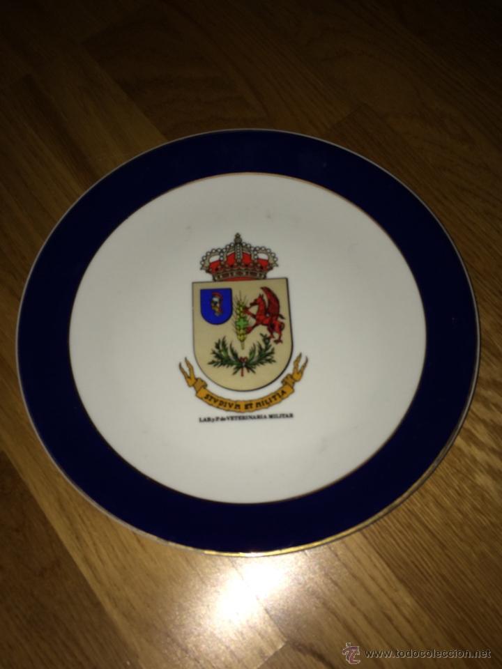 Military Antiques: PLATO CERAMICA MILITAR LABORATORIO Y P. VETERINARIA MILITAR SELLADA CER. CARTAGENA MARIBEL