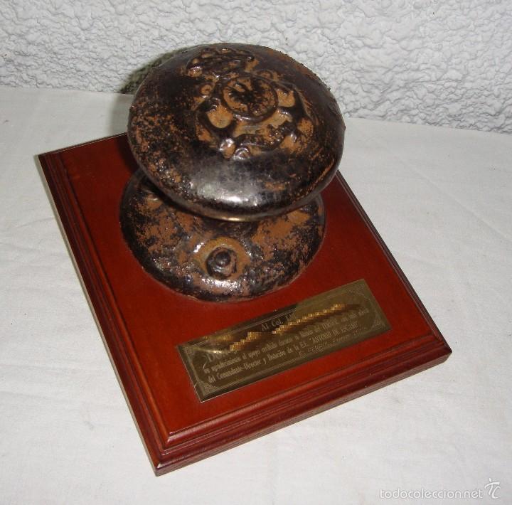 Military Antiques: Metopa con noray de barco &middot; Escuela de Especialidades Antonio de Esca&ntilde;o &middot; Ferrol