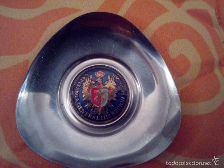 Military Antiques: CENICERO CAPITANIA GENERAL III&ordf; REGI&Oacute;N MILITAR (PEQUE&Ntilde;O 7 CMS.)