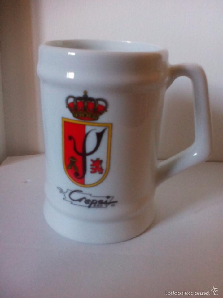 Military Antiques: JARRA DE CERVEZA REGIMIENTO MILITAR CABALLERIA CREPSI