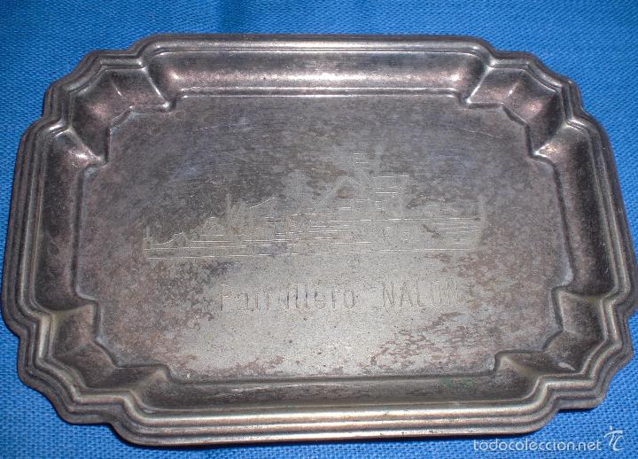 Militaria: Bandejita plateada patrullero Nalon