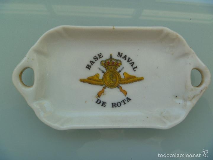 Military Antiques: PEQUE&Ntilde;O Y ANTIGUO CENICERO DE LA BASE NAVAL DE ROTA . DE CERAMICAS MARIBEL , CARTAGENA