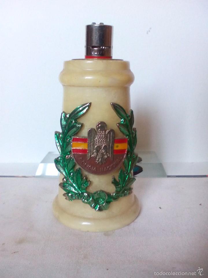 Military Antiques: MECHERO, POLICIA NACIONAL, DE MARMOL