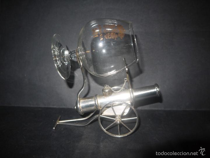 Military Antiques: PRECIOSO CA&Ntilde;ON CALIENTACOPAS DE ALPACA.
