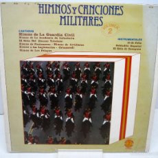 Militaria: LOTE 2 LP - GRANDES MARCHAS MILITARES + HIMNOS Y CANCIONES MILITARES ESPAÑA. Lote 61157163