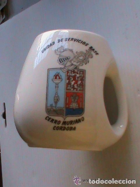 Militaria: JARRA DE CERAMICA DE LA UNIDAD DE SERVICIOS BASE. CERRO MURIANO, CORDOBA