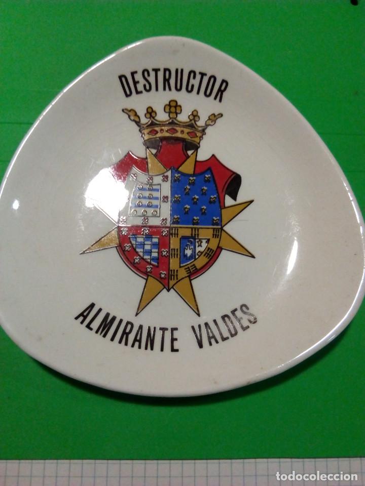 Military Antiques: PLATILLO DESTRUCTOR ALMIRANTE VALDES