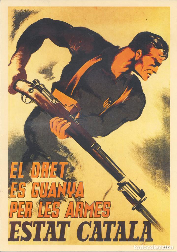 Military Antiques: CARTEL GUERRA CIVIL, ESTAT CATAL&Agrave; - REPRODUCCI&Oacute;N (42X30)