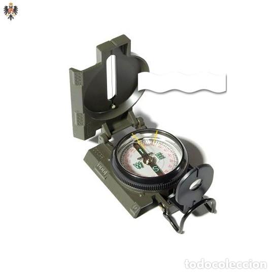 Military Antiques: BRUJULA TACTICA MILITAR CAMPING SENDERISMO. 13 CMS ** VERDE