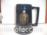 Military Antiques: Jarra de cerveza de cer&aacute;mica, con el escudo: UNITED STATES NAVAL ACADEMY.