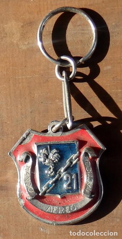 Militaria: LLAVERO UNIDAD ALA 21, MANDO TACTICO AEREO, EJERCITO DEL AIRE, MORON- SEVILLA