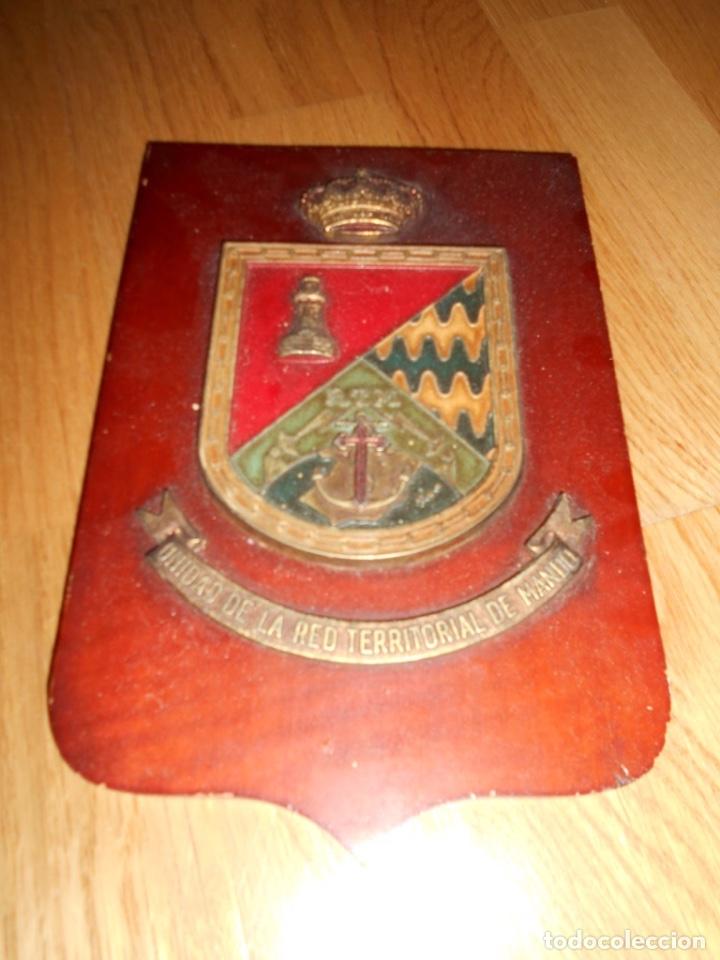 Military Antiques: ANTIGUA METOPA UNIDAD RED TERRITORIAL DE MANDO EJERCITO ESPA&Ntilde;A a&ntilde;os 70/80
