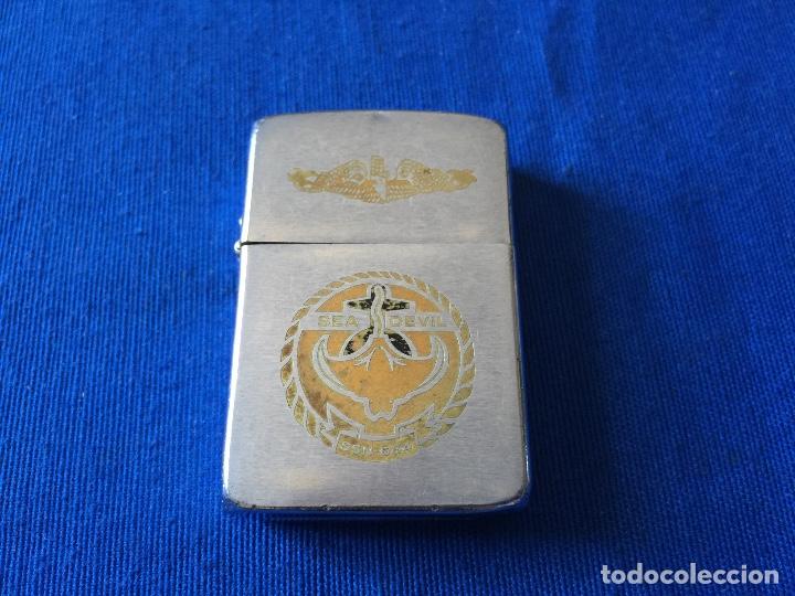 Militaria: ZIPPO ORIGINAL DEL SUBMARINO AMERICANO SEA DEVIL SSN 664
