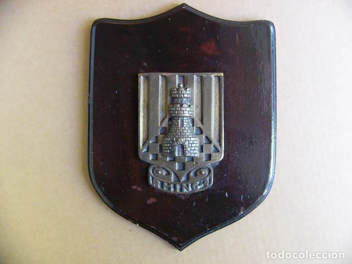 Military Antiques: Metopa escudo o blason R MING 4 - Regimiento Mixto de Ingenieros n&ordm; 4
