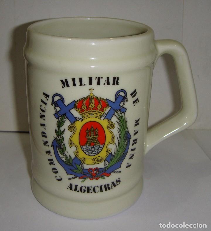 Military Antiques: Jarra de Colecci&oacute;n. Cer&aacute;mica. Comandancia Militar de marina. Algeciras.