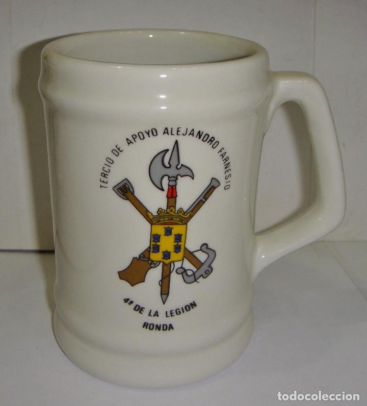 Militaria: Jarra de Colecci&oacute;n. Cer&aacute;mica. Tercio de Apoyo Alejandro Farnesio. 4&ordm; de la Legi&oacute;n - Ronda.