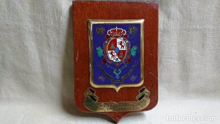 Military Antiques: ANTIGUA METOPA REGIMIENTO DE ARTILLER&Iacute;A DE CAMPA&Ntilde;A 63