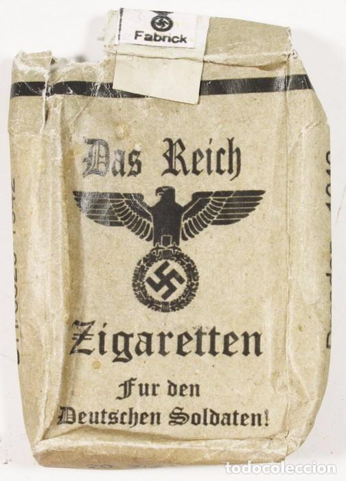 Militaria: Paquete de cigarrillos &ldquo;Das Reich. Zigaretten fur Deutschen Soldaten&rdquo; reproducci&oacute;n