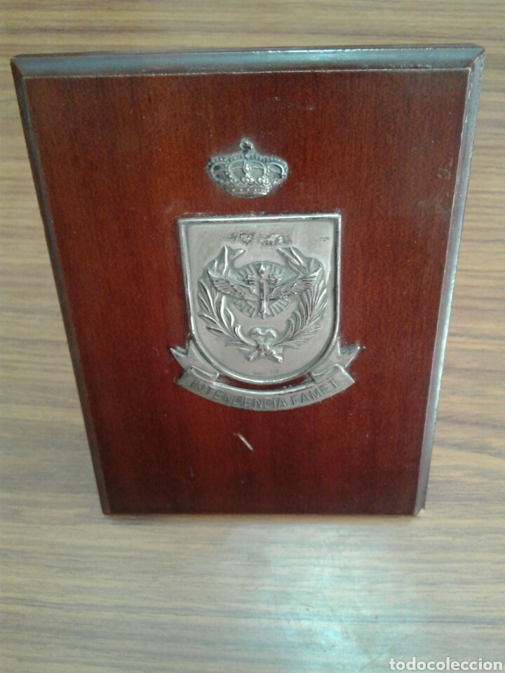 Military Antiques: FAMET INTENDENCIA.ESCUDO DE LAS FUERZAS AEROMOVILES DEL EJERCITO DE TIERRA.METOPA ANTIGUA.PLATA 925.