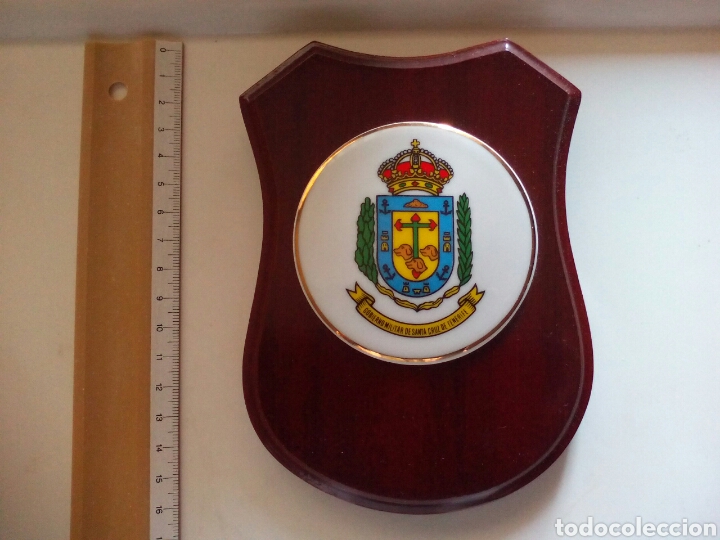 Military Antiques: METOPA DE PORCELANA GOBIERNO MILITAR DE SANTA CRUZ DE TENERIFE