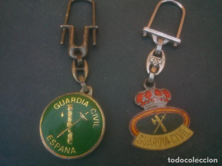 Militaria: ANTIGUOS LLAVEROS GUARDIA CIVIL