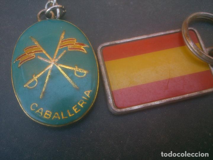 Militaria: ANTIGUOS  LLAVEROS   MILITAR EJERCITO ESPA&Ntilde;A