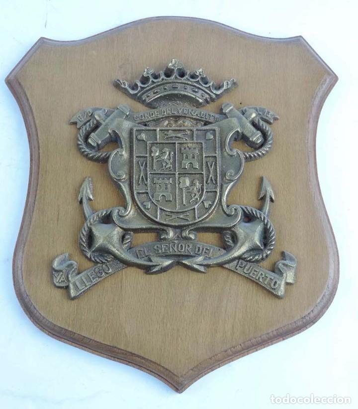 Military Antiques: METOPA DEL BUQUE DE LA ARMADA ESPA&Ntilde;OLA CONDE DE VENADITE, MIDE 27 CMS.