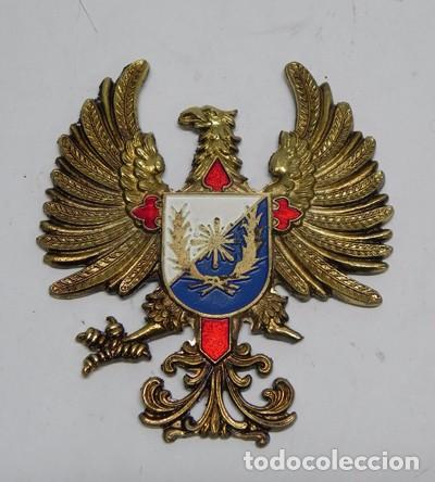Militaria: CHAPA ESMALTADA DE LA  AGRUPACI&Oacute;N DE INTENDENCIA, MIDE 12 CMS.