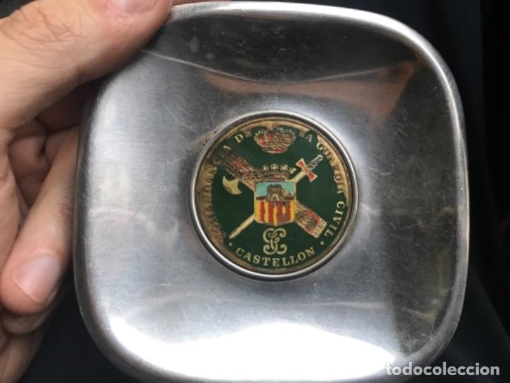 Militaria: ANTIGUO CENICERO COMANDANCIA GUARDIA CIVIL CASTELL&Oacute;N