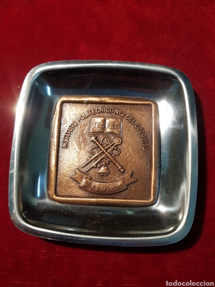 Military Antiques: Cenicero bandejita Instituto Polit&eacute;cnico 2 del Ej&eacute;rcito militar