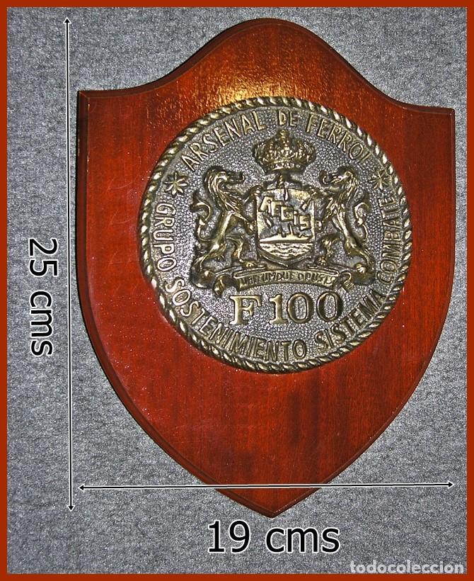 Military Antiques: 1/221.. Grupo Sostenimiento Sistemas de Combate de F 100 de lat&oacute;n...Mide 25X19 cms...de 1,300 kgs