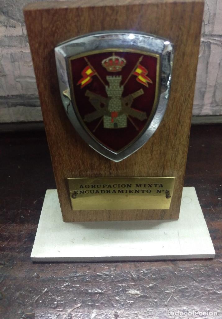 Military Antiques: Metopa placa militar agrupacion mixta encuadramiento n&ordm; 5