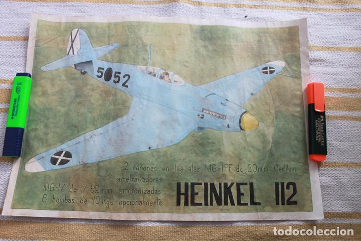 Military Antiques: CARTEL  GUERRA CIVIL ESPA&Ntilde;OLA: 29X40: HEINKEL 112