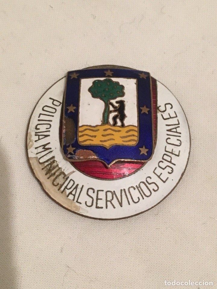 Military Antiques: CENTRO PARA PLACA POLIC&Iacute;A MUNICIPAL DE MADRID SERVICIOS ESPECIALES