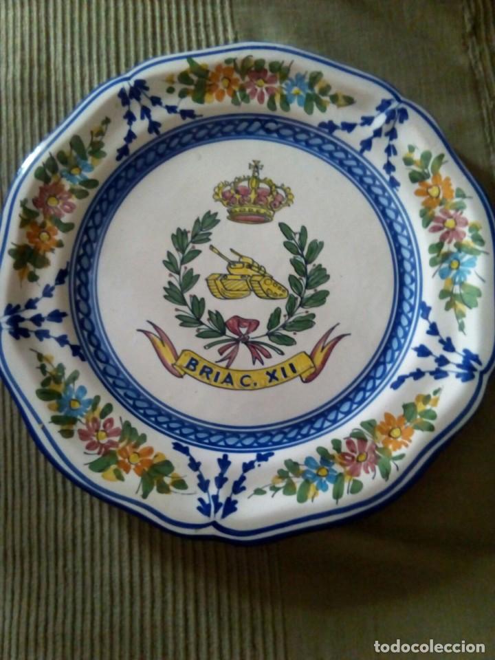 Military Antiques: PLATO GRAN TAMA&Ntilde;O CER&Aacute;MICA BRIAC XII .