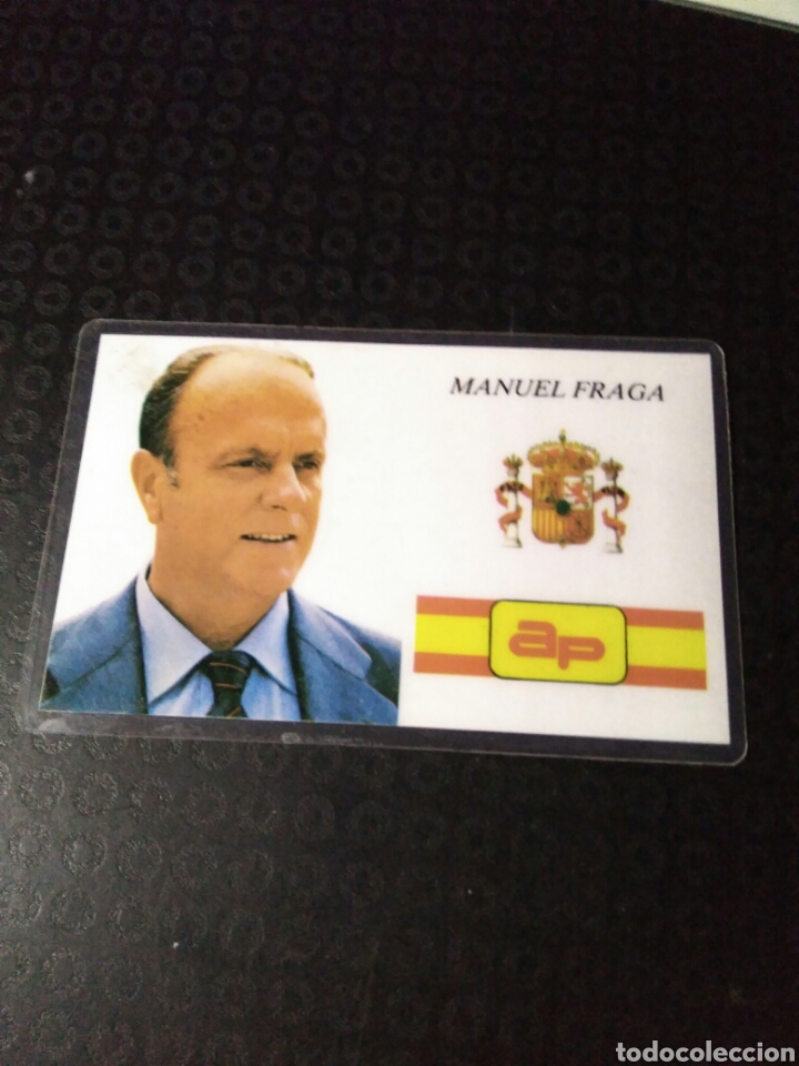 Military Antiques: Ficha Calendario de Manuel Fraga