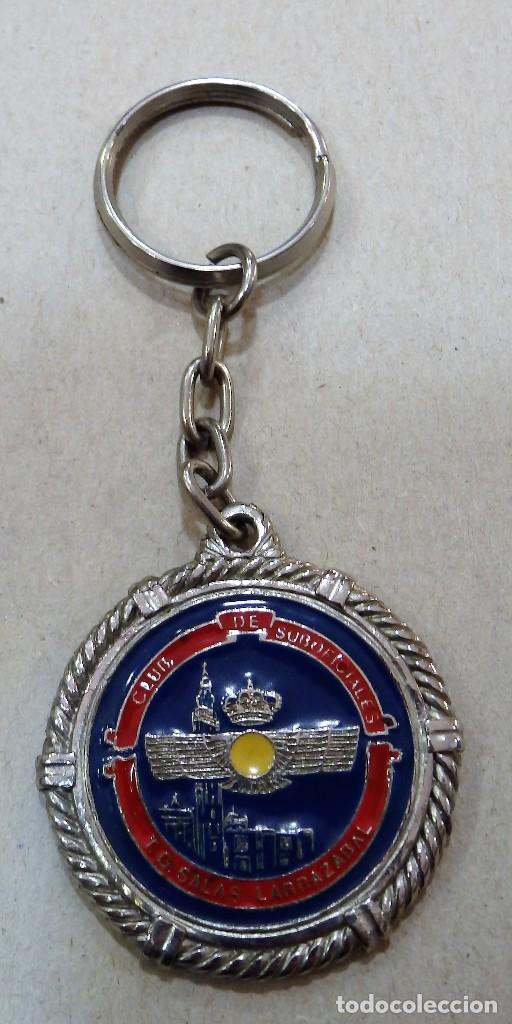 Militaria: AVIACION, ANTIGUO LLAVERO CLUB DE SUBOFICIALES TENIENTE GRAL.SALAS LARRAZABAL