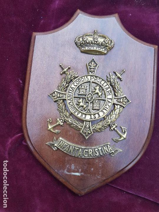 Military Antiques: BONITA Y ANTIGUA METOPA DE LA MARINA DE LA INFANTA CRISTINA.