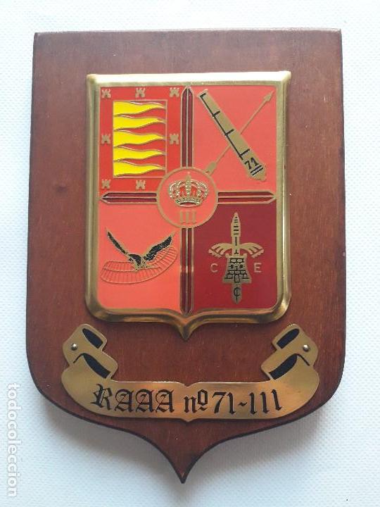 Military Antiques: Metopa militar. Regimiento de Artiller&iacute;a A. A. N&ordm; 71-III.